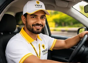 YMAZ driver at the wheel